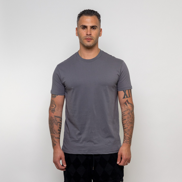Ciemnoszara koszulka crewneck