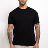 Czarna koszulka crewneck