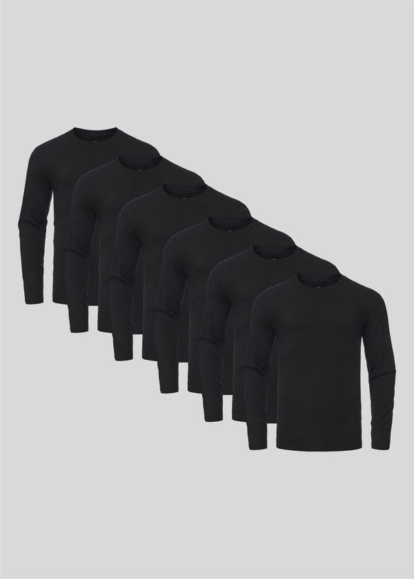 Black Long Sleeves 6-pack