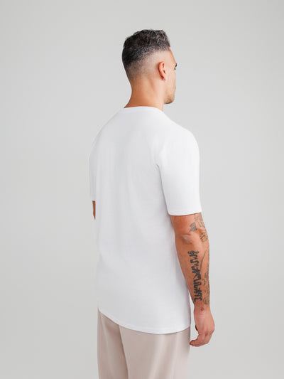 Biała koszulka V-Neck