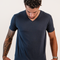 Granatowe koszulki V-neck