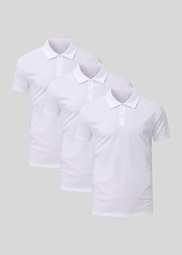 White Polo 3-pack