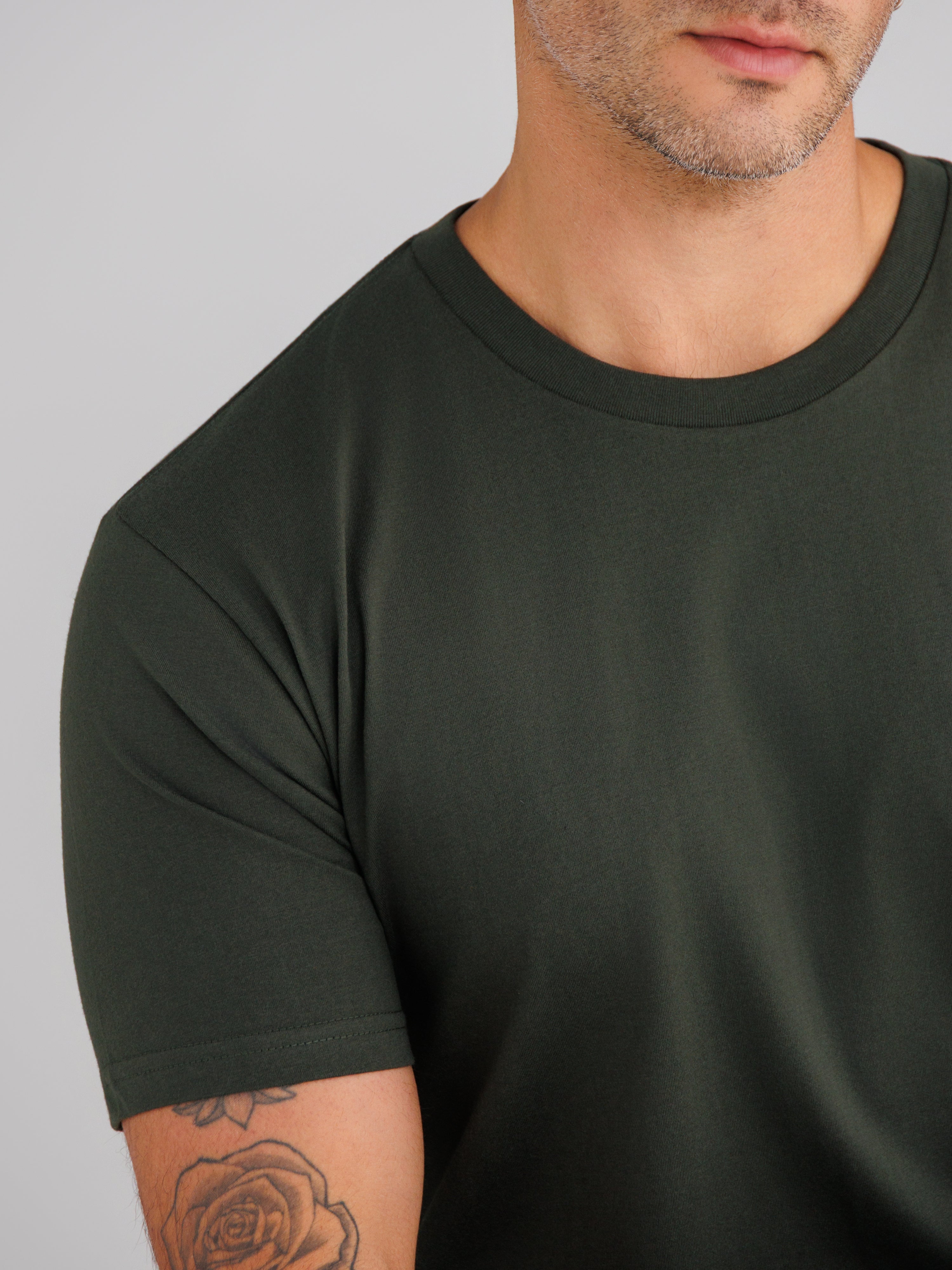 Dark Olive Crew Neck