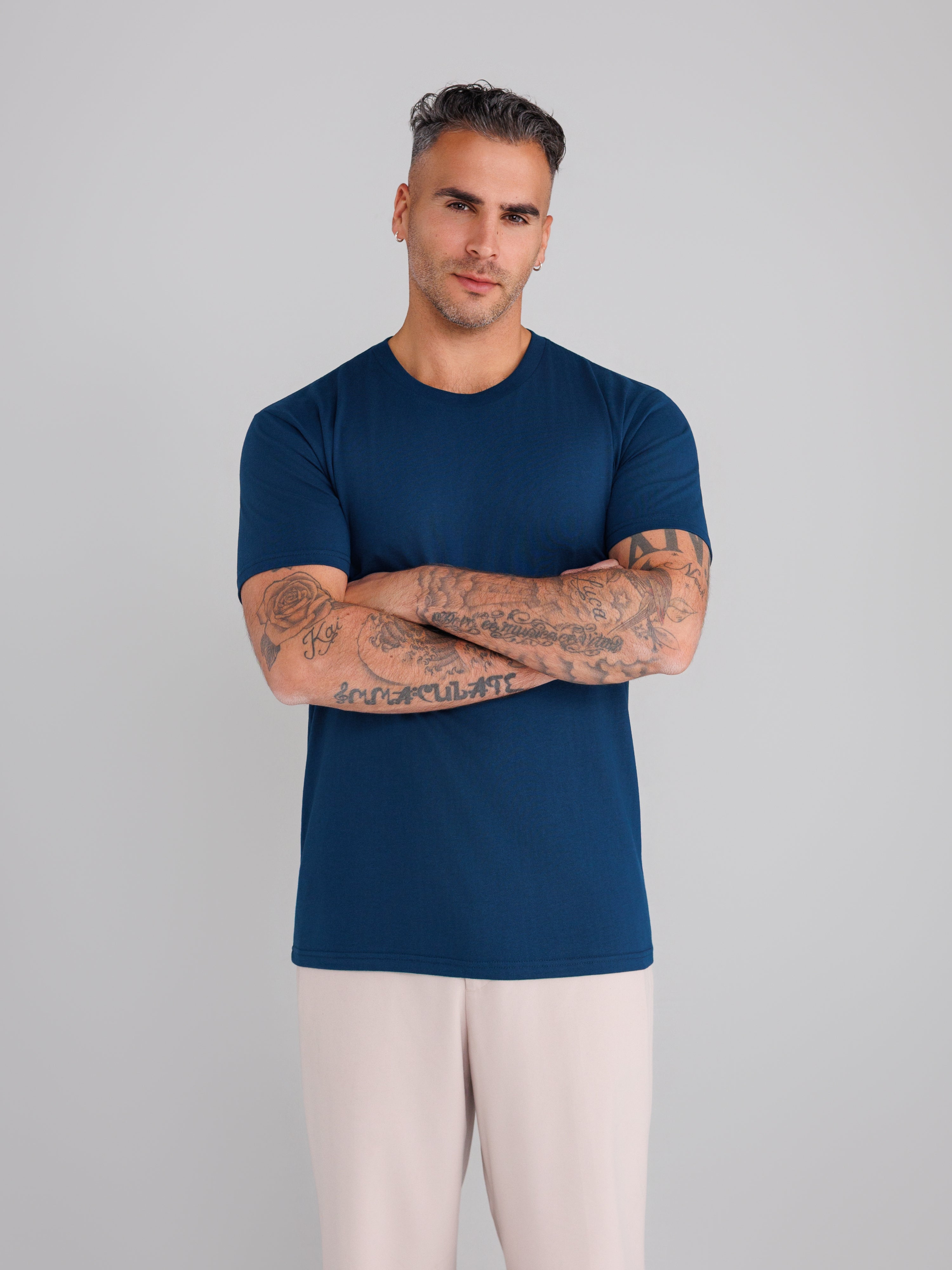Deep Navy Crew Neck